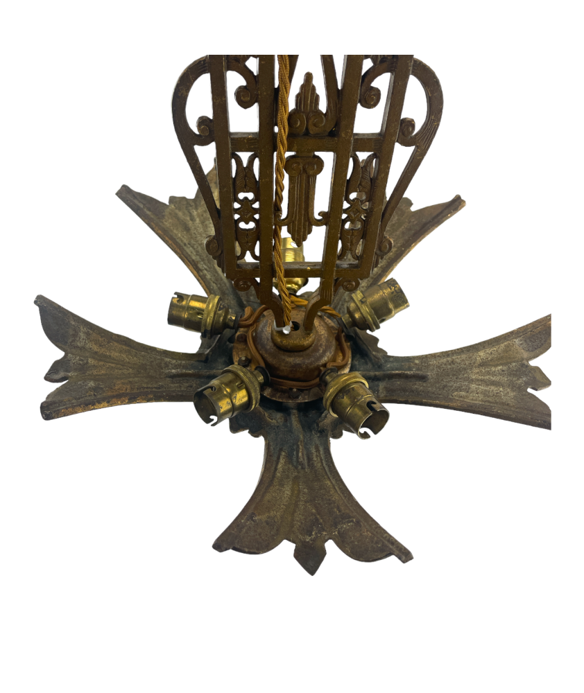 Brass Slip Shade Chandelier Timeless Elegance for Your Home
